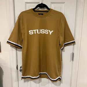Mens mustard yellow Stussy tee